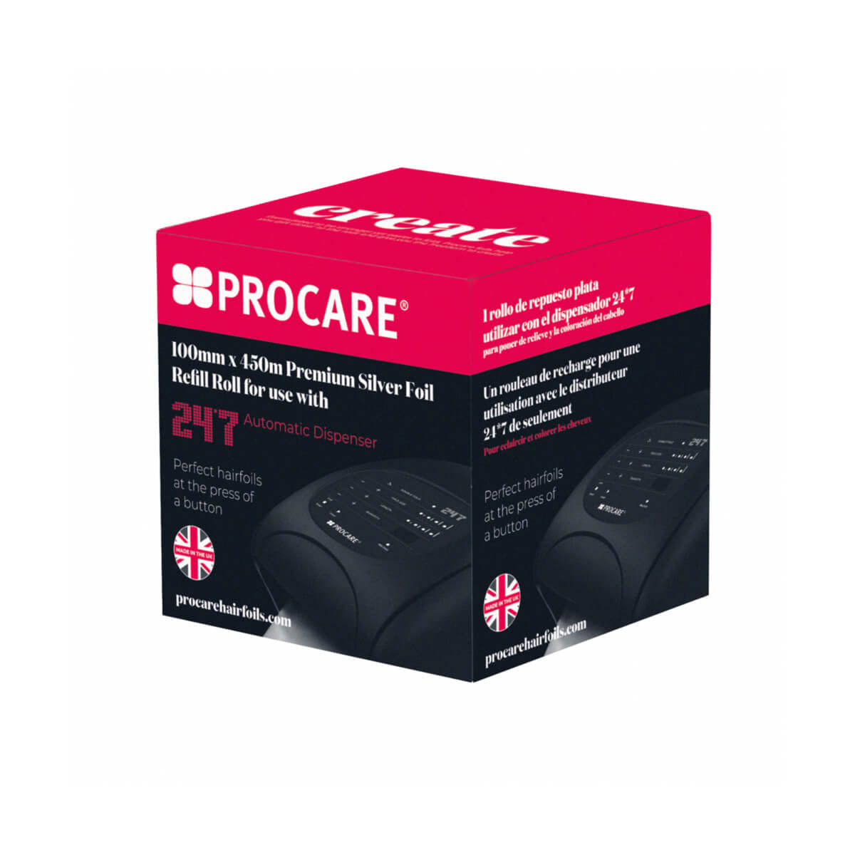 100MM X 450M PROCARE 24*7 FOLII ALUMINIU ROLĂ