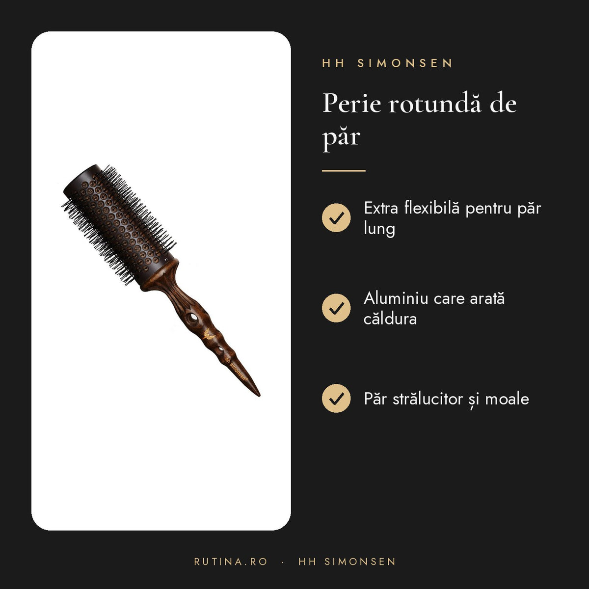 Perie Turn Brush Flex - Hh Simonsen — Mărime XL – beneficii
