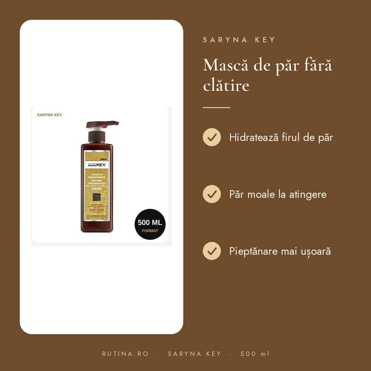 Masca fara clatire pentru par fin cu unt de Shea – 500 ml – beneficii