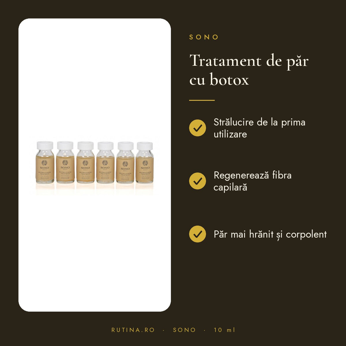 Tratament cu efect de umplere si botox - extract de ulei de Cannabis - Gold Filler — 6 x 1