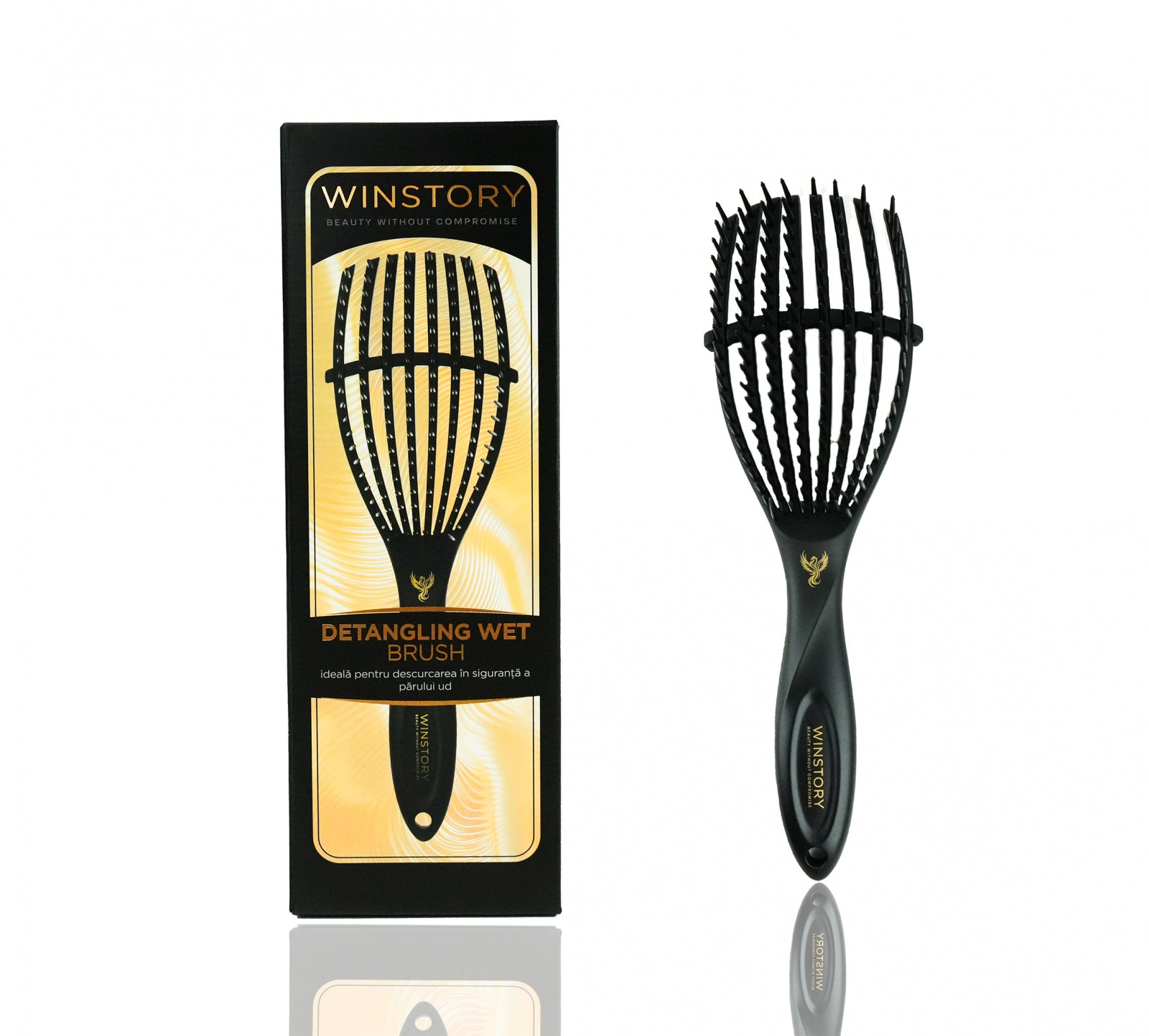 Detangling Wet Brush Winstory – perie cu peri flexibili pentru descurcarea parului ud fara rupere