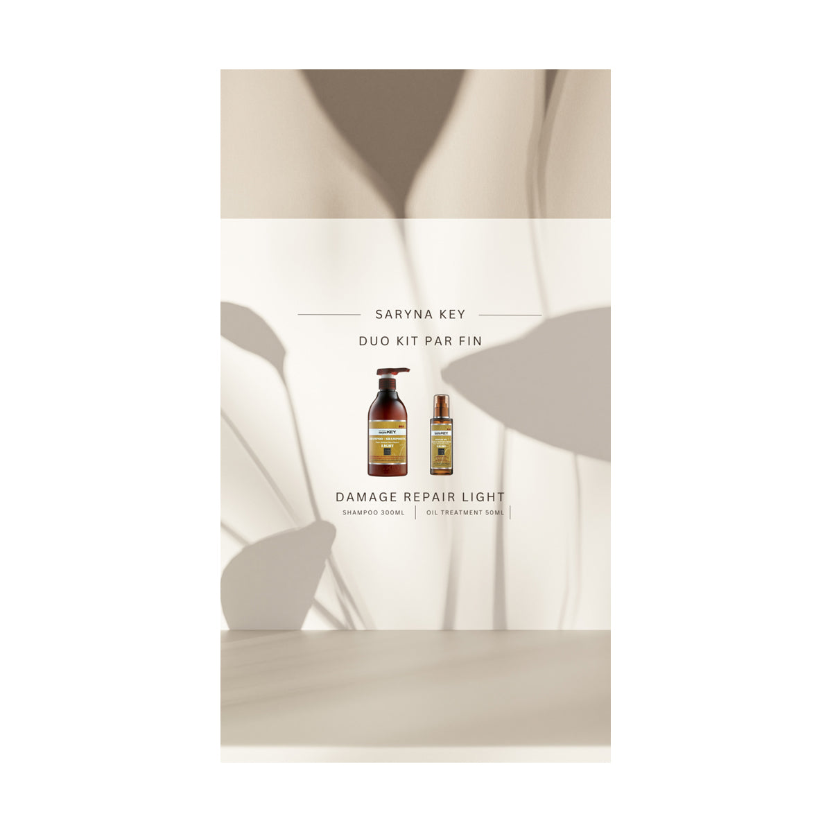 Duo Kit par fin, fragil, degradat - Damage Repair Light - Sampon + Ulei