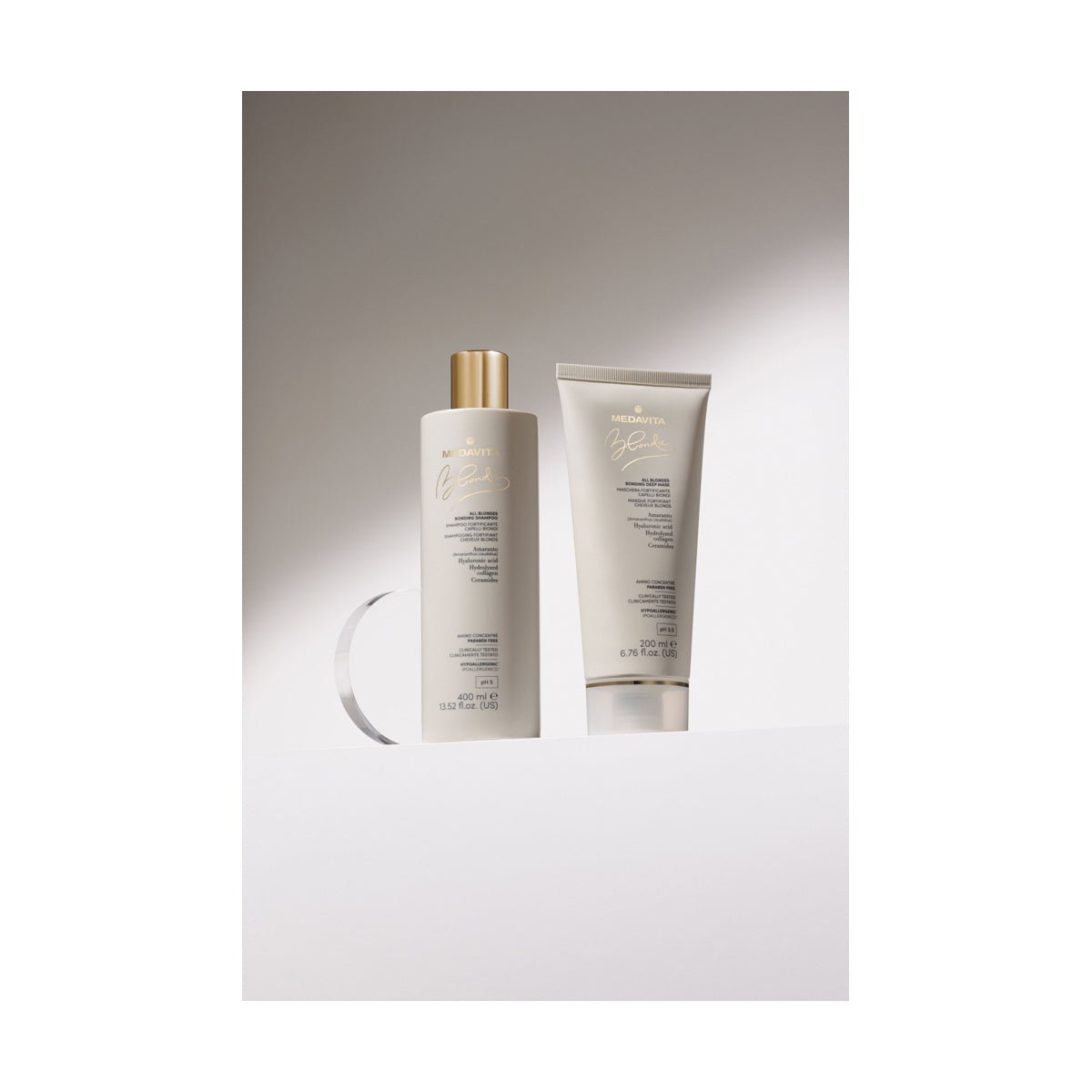Duo Luxury Kit Ingrijire pentru Par Blond - Medavita Blondie - RUTINA.roDuo Luxury Kit Ingrijire pentru Par Blond - Medavita BlondieRUTINA.roRUTINA.ro
