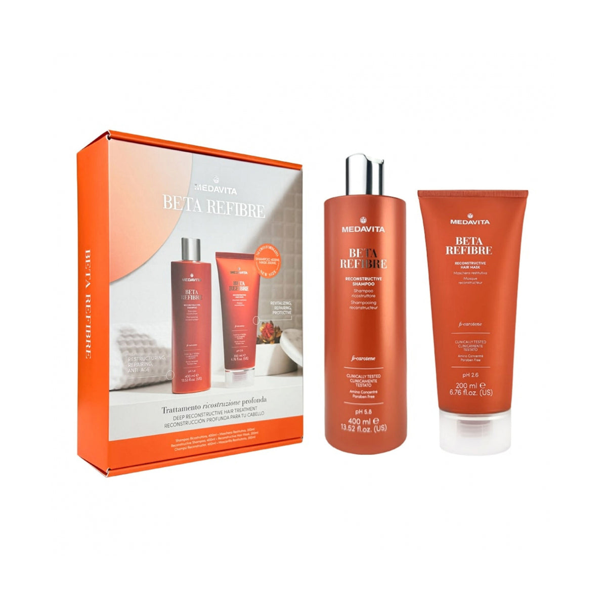 Duo Luxury Kit pentru Repararea Parului - Medavita Betarefibre