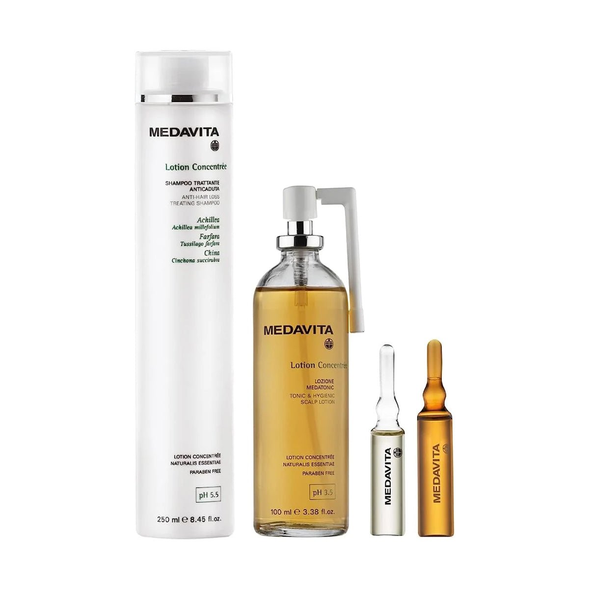 Fiole anticadere par Medavita - Tratament intensiv anticadere, fara parabeni, PH 3.5 - 12x6ml - RUTINA.roFiole anticadere par Medavita - Tratament intensiv anticadere, fara parabeni, PH 3.5 - 12x6mlRUTINA.roRUTINA.ro