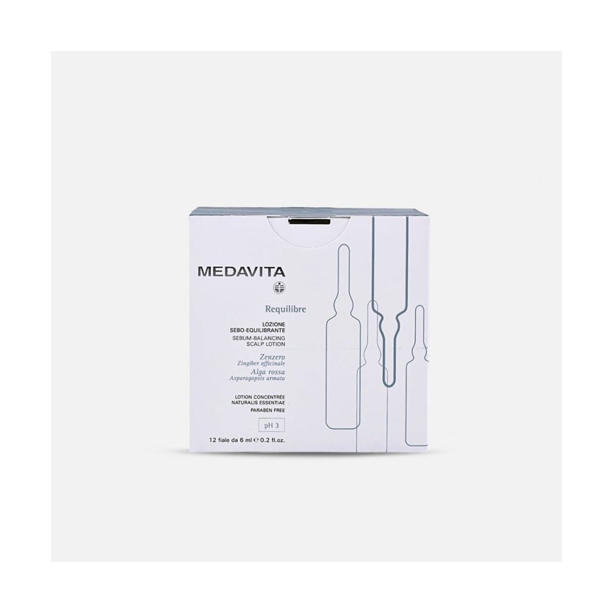 Fiole antisebum Medavita Requilibre, lotiune - tratament pentru dermatita seboreica, echilibrarea sebumului, 12x6ml - RUTINA.roFiole antisebum Medavita Requilibre, lotiune - tratament pentru dermatita seboreica, echilibrarea sebumului, 12x6mlRUTINA.roRUTINA.ro