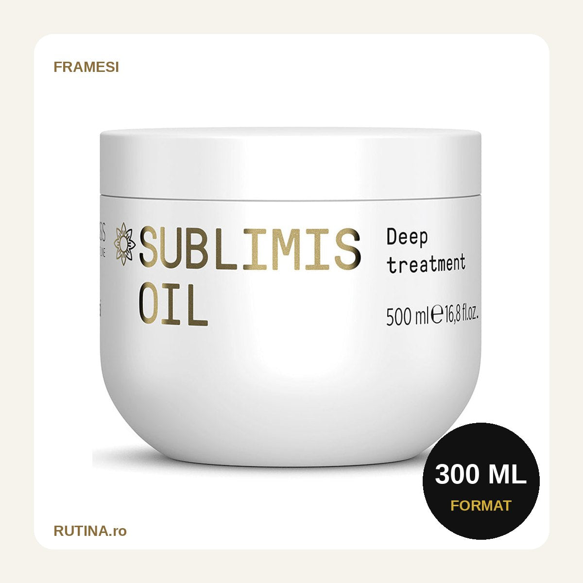 Masca Tratament Intensiv pentru Hidratare cu Uleiuri Esentiale – 300 ml – format 300 ml