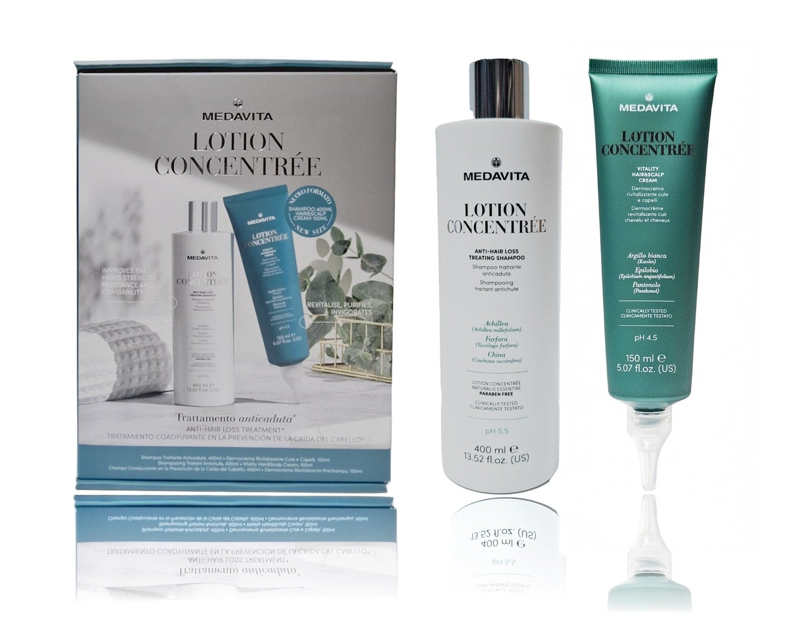 Kit Anticadere - Sampon Anticadere si Vitality Hair and Scalp Cream - RUTINA.roKit Anticadere - Sampon Anticadere si Vitality Hair and Scalp CreamMedavitaRUTINA.ro