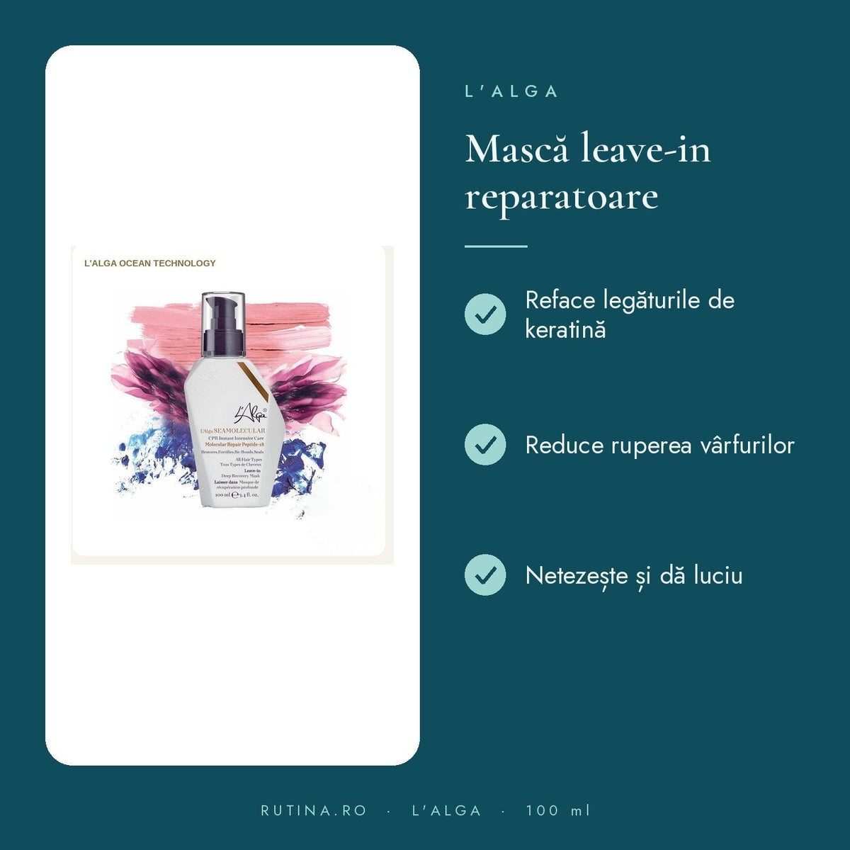 Masca Moleculara Reparatoare Intensiva - fara clatire - Seamolecular CPR P-18 – 100 ml