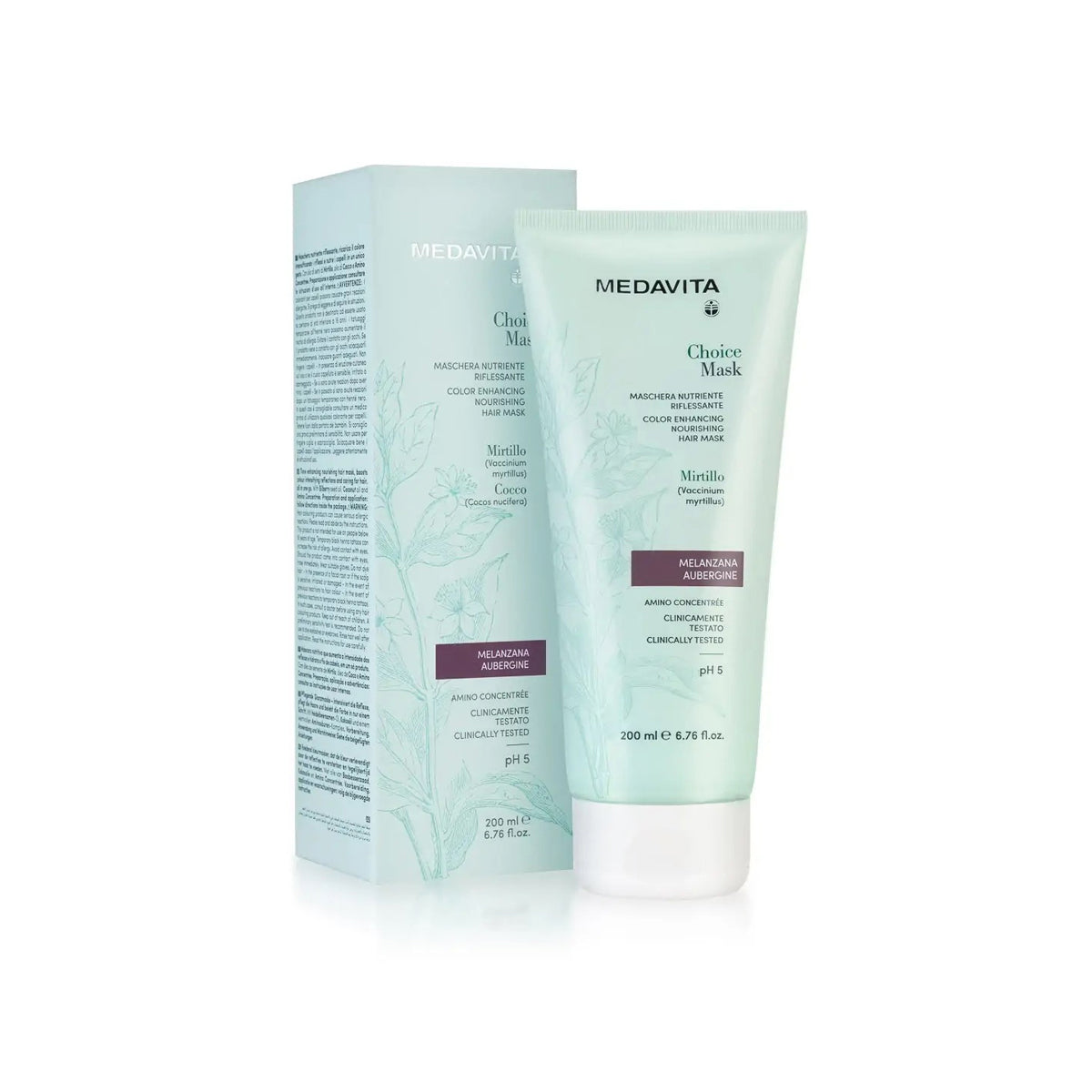 Masca de Par Coloranta Aubergine (Violet)