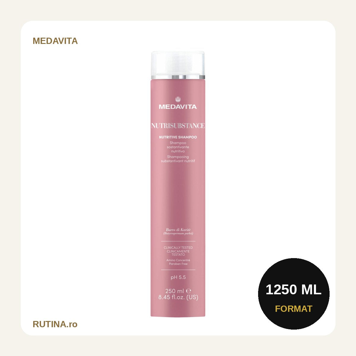 Sampon pentru hidratare - Nutrisubstance – 1250 ml – format 1250 ml