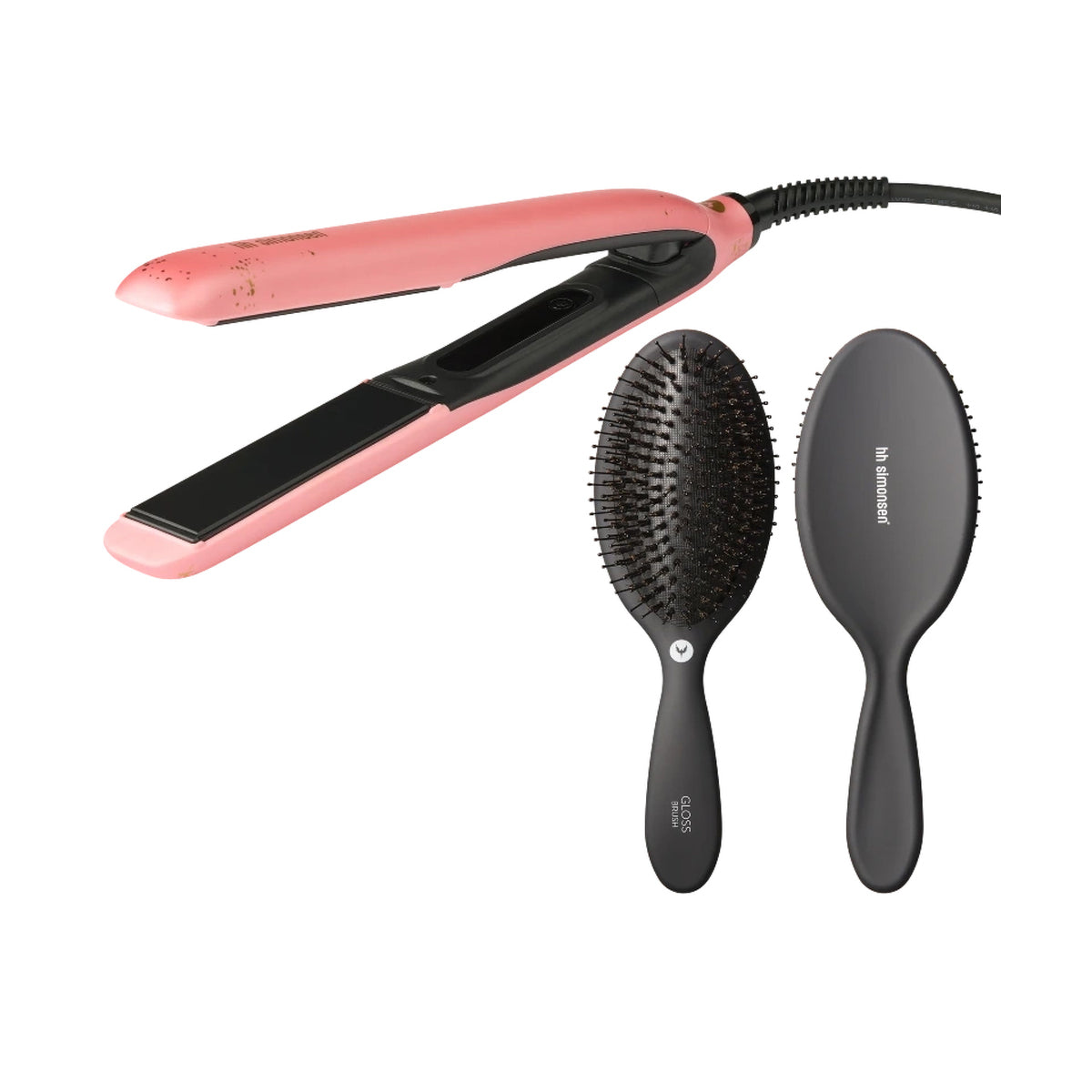 Placa profesionala pt indreptate parul True divinity MK2 Peachy Gold + perie Gloss Brush