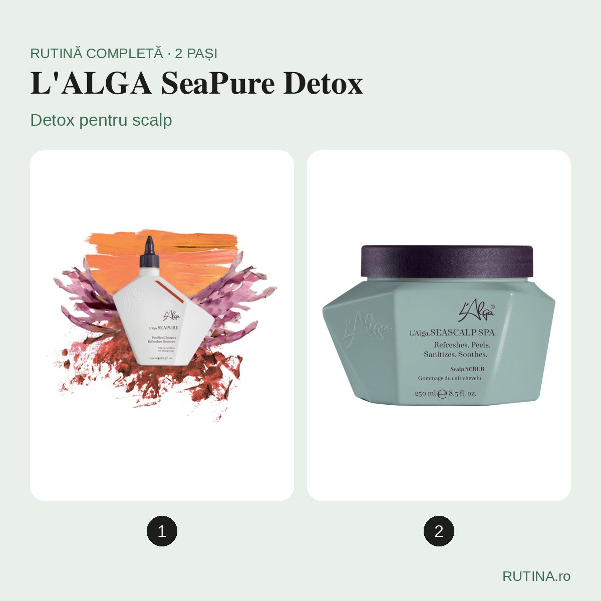 Rutină detox pentru scalp – L'ALGA SeaPure Detox (2 pași) – copertă