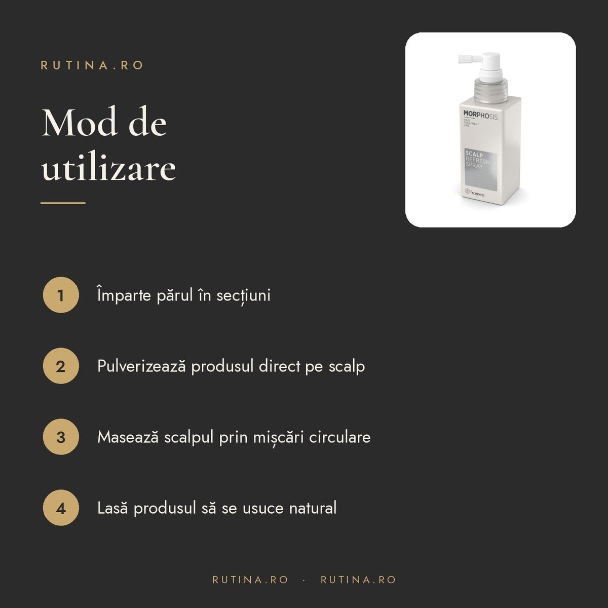 Spray energizant, tonic pentru revigorarea scalpului – mod de utilizare