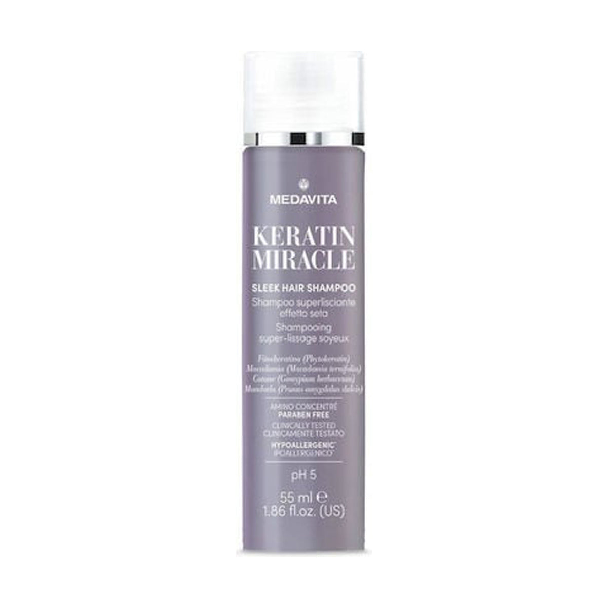 Sampon cu keratina pentru netezire - KERATIN MIRACLE – 55 ml – imagine 6