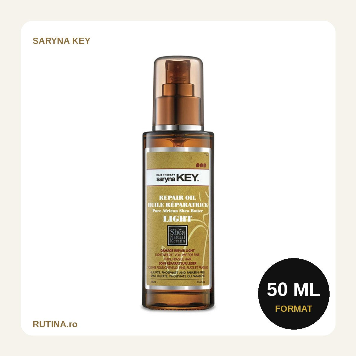 Damage Repair Light Treatment Oil – 50 ml – format 50 ml