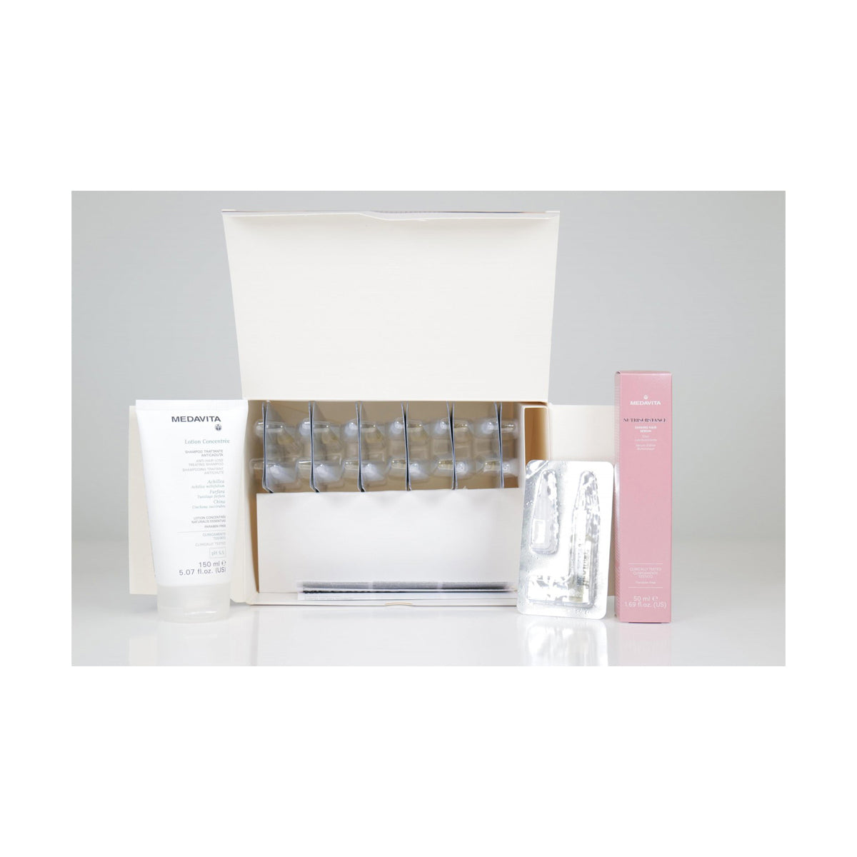 Set Anticadere + Reparare Moleculara - Fiole Medavita + Masca Moleculara WINSTORY (GRATUIT Ulei Nutritiv+Sampon Anticadere)