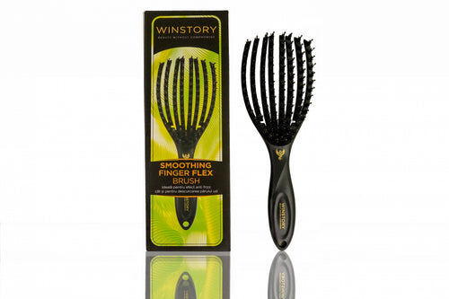 Smoothing Finger Flex Brush Winstory – perie cu ventilatie, cu peri de mistret flexibili pentru uscarea rapida si netezirea parului
