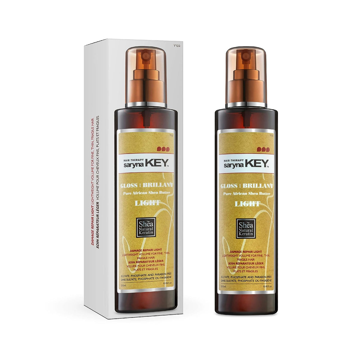 Spray de stralucire pentru par fin cu unt de Shea 300ml