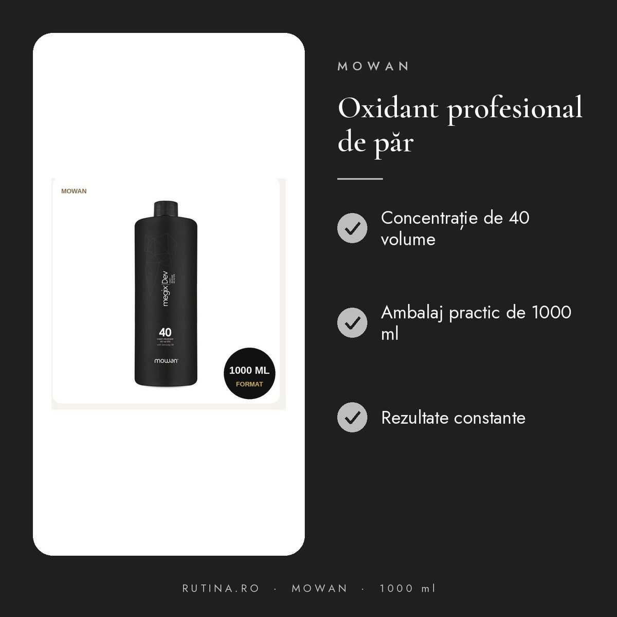 Oxidant Megix10 - 40 VOLUME - Megix10 Developer – 1000 ml – beneficii