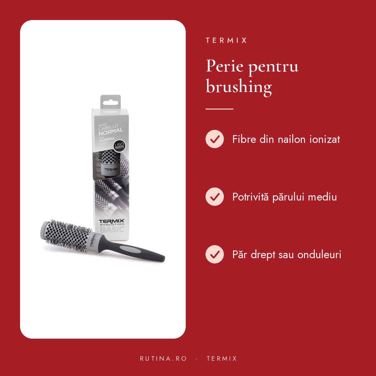 Perie Profesională Termix Evo Basic — Diametru 23 mm – beneficii