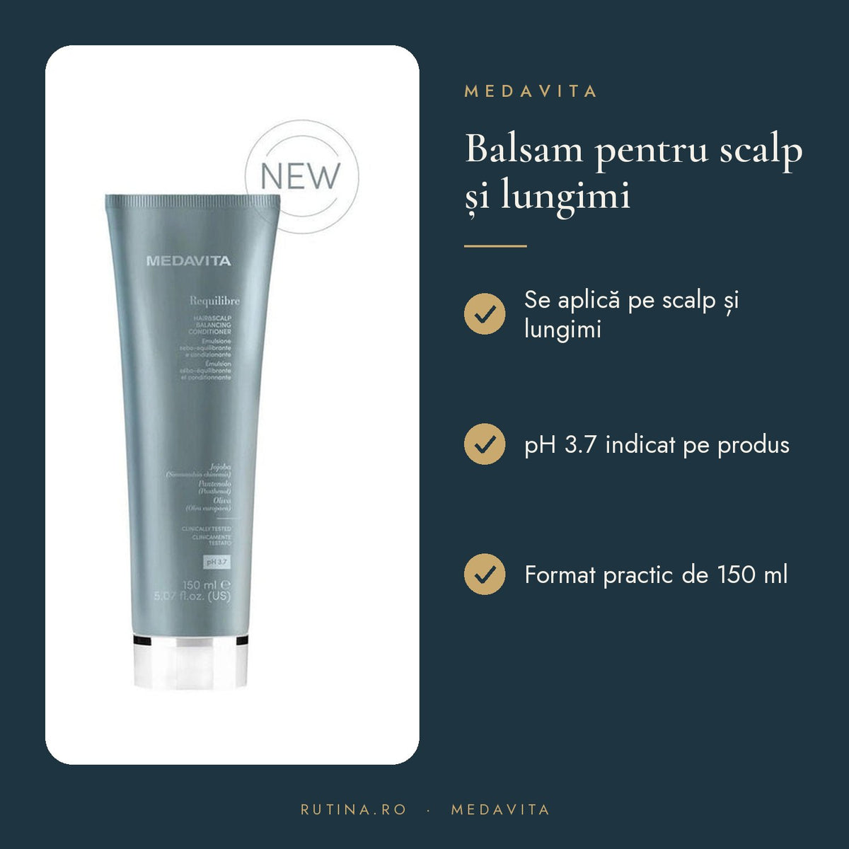 Balsam pt Scalp si Lungimi pH 3.7 - Medavita – beneficii