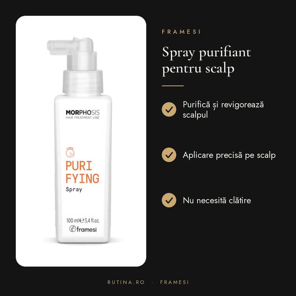 Spray Purifiant si Revigorant pentru scalp - Purifying – beneficii