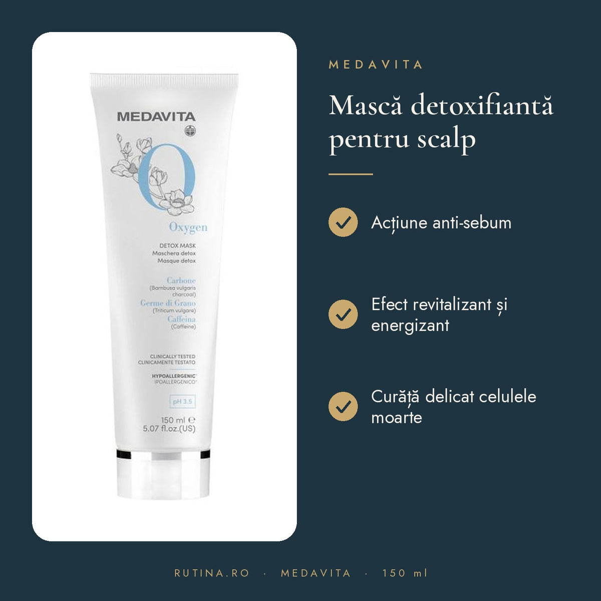 Masca pentru Detoxifiere - Revitalizanta – 150 ml – beneficii