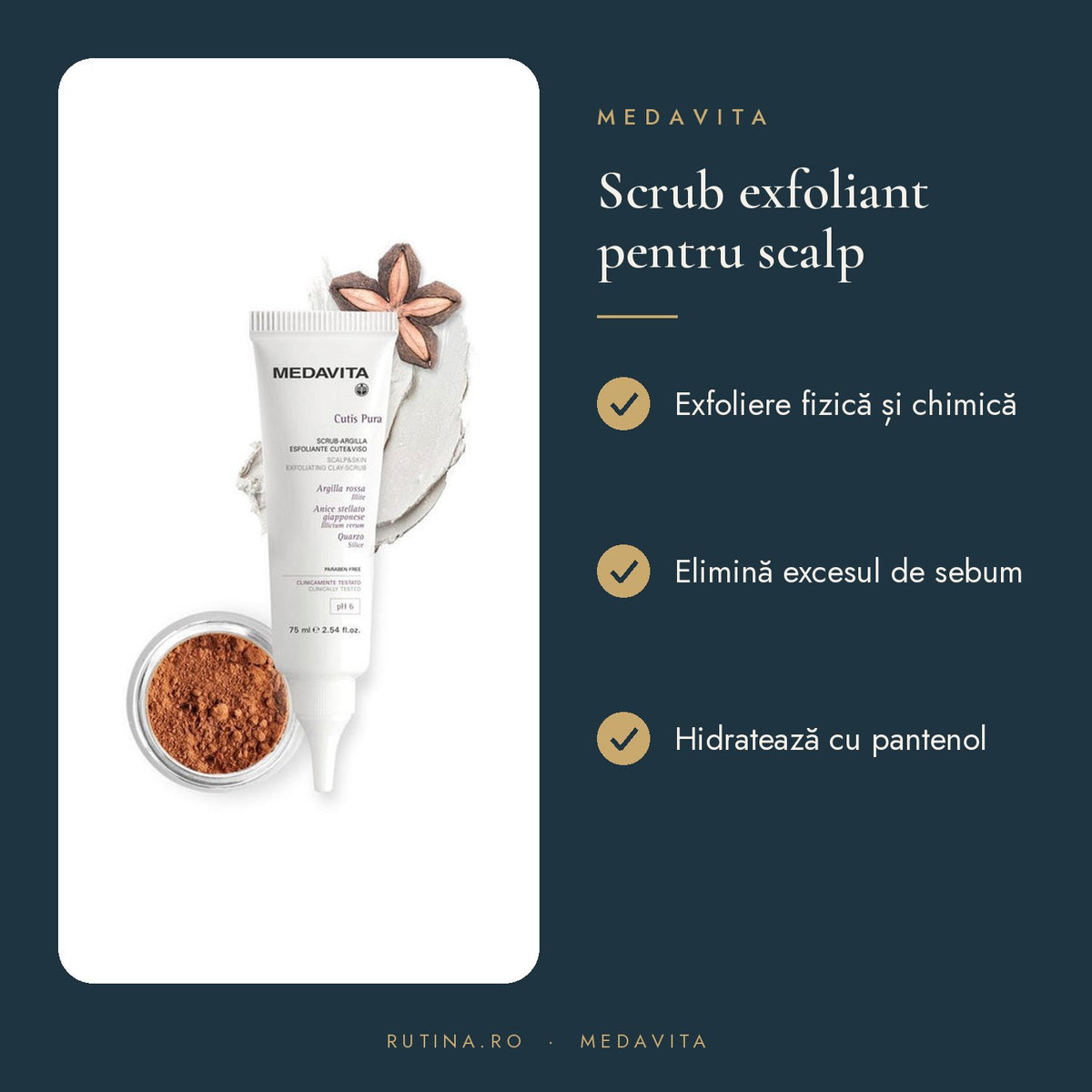 Scrub Monodoza Argila Rosie si Particule de Quartz – beneficii