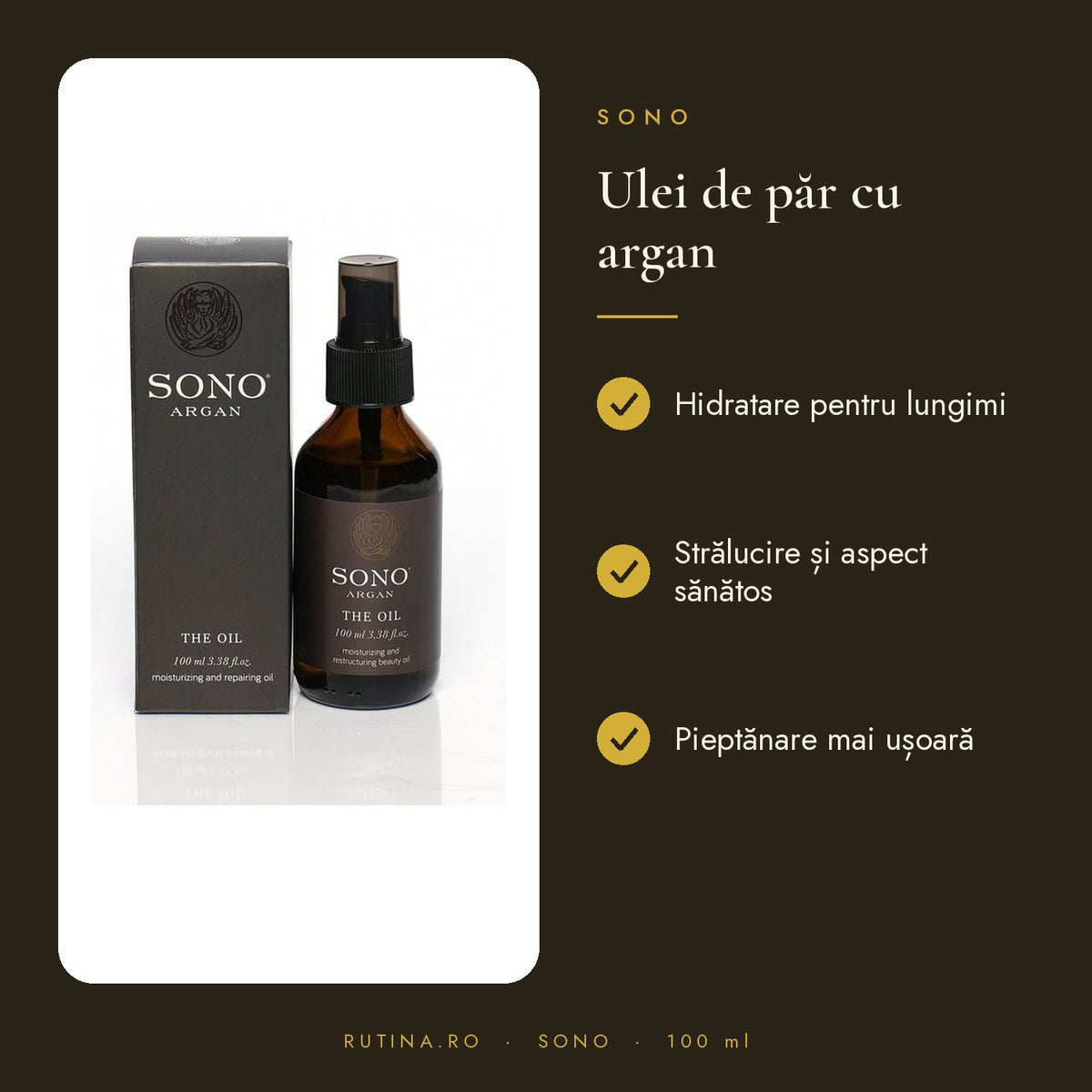Ulei de Argan SONO – 100 ml