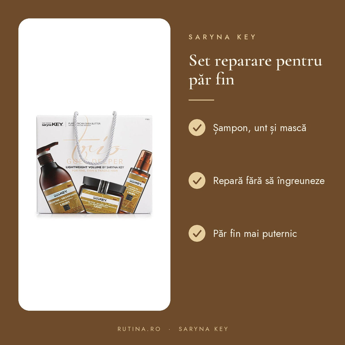 Set TRIO SARYNA KEY - GOES DEEPER DAMAGE LIGHT ++ – beneficii