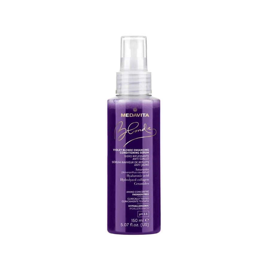 Balsam bifazic Blondie cu pigment violet fără clătire – Medavita – 150 ml