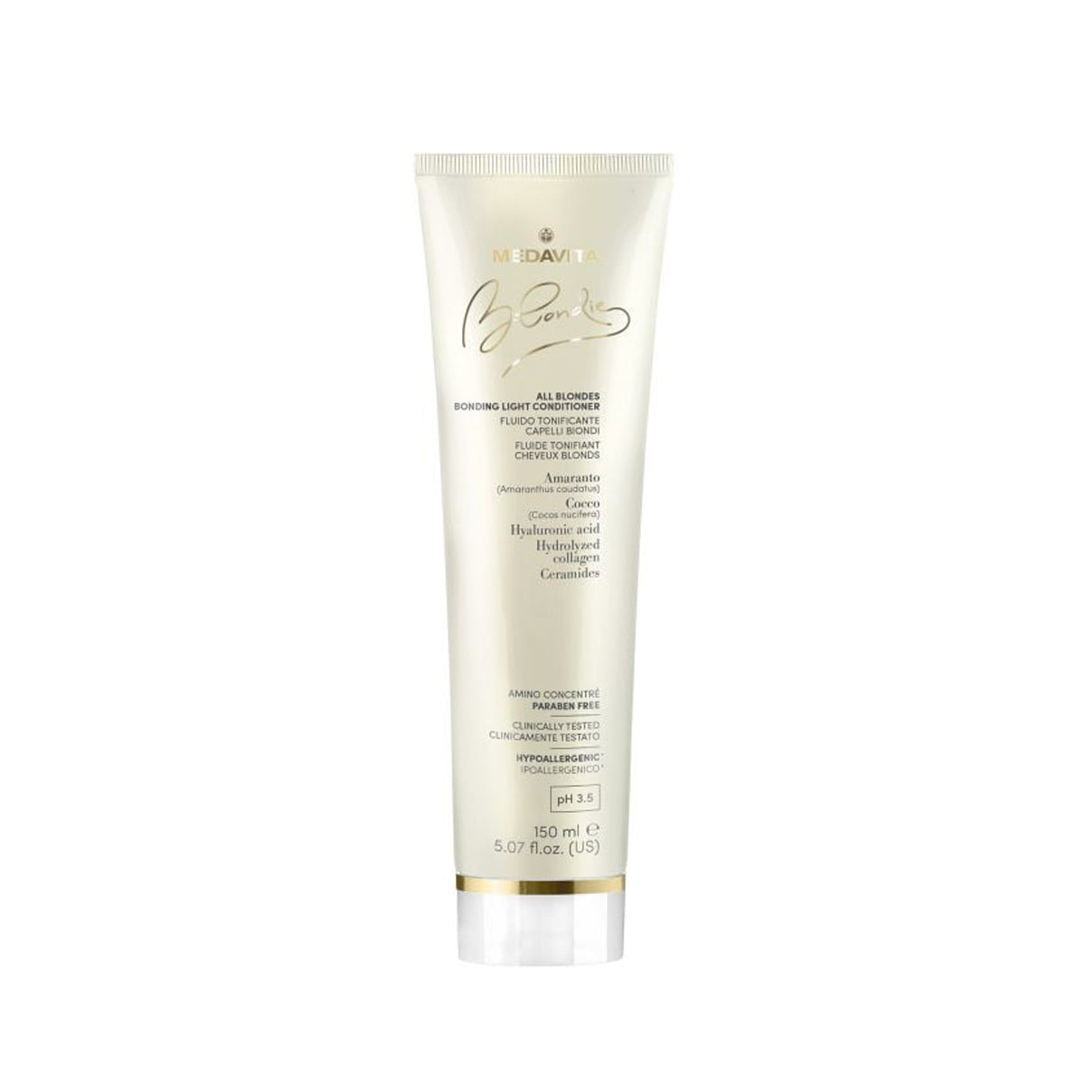 Balsam Blondie cu ceramide si acid hialuronic pentru hidratare si umplere