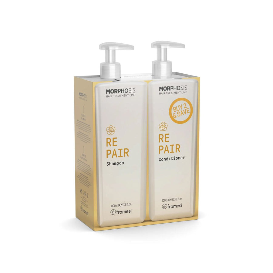 DUO Kit REPAIR - Sampon si Balsam pentru Reparare 1L