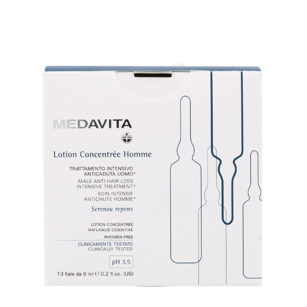 FIOLE MEDAVITA ANTICADERE PENTRU BARBATI ,LOTION CONCENTREE - 13 x 6 ml - RUTINA.roFIOLE MEDAVITA ANTICADERE PENTRU BARBATI ,LOTION CONCENTREE - 13 x 6 mlMedavitaRUTINA.ro