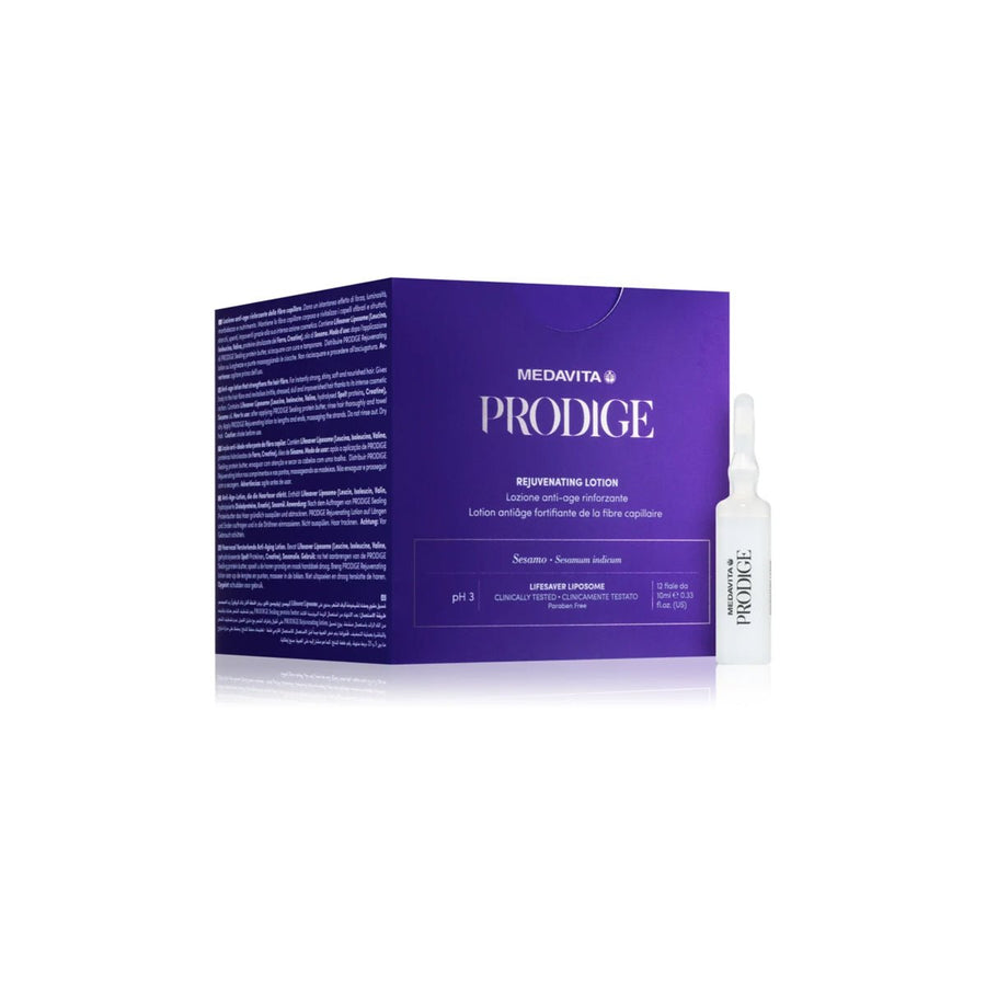 Fiole pentru parul deteriorat Medavita Prodige, hidratarea, reconstructie, umplere, formula fara clatire, 4x15 ml