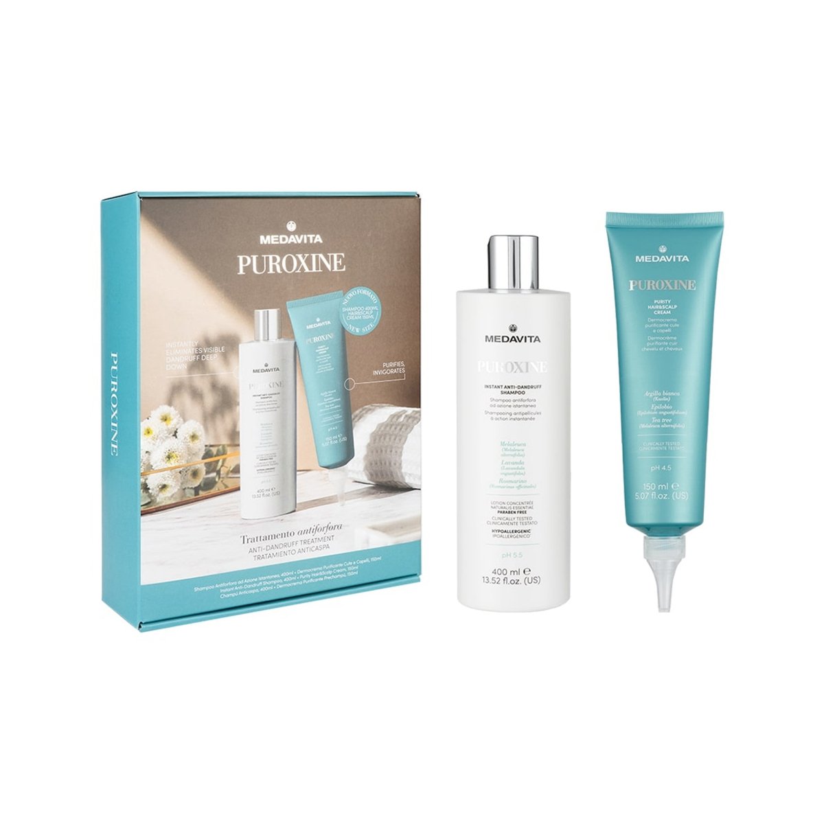 Kit Antimatreata - Sampon Antimatreata si Dermocrema Purifianta - RUTINA.roKit Antimatreata - Sampon Antimatreata si Dermocrema PurifiantaMedavitaRUTINA.ro