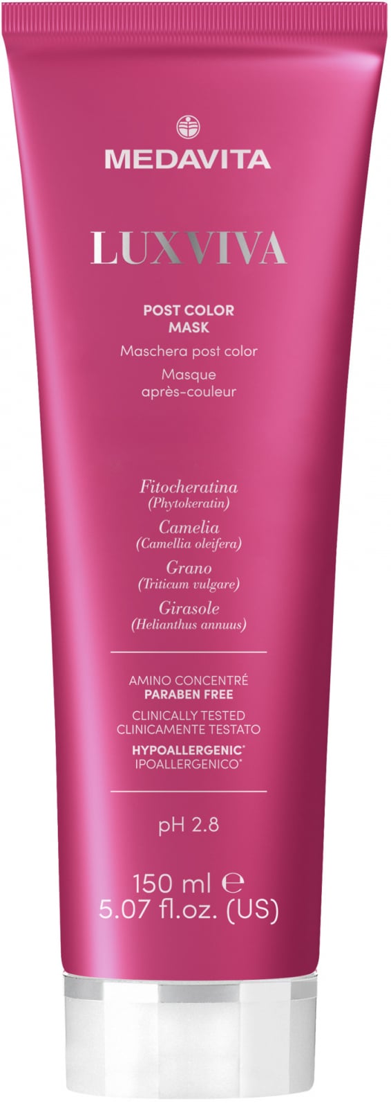 Mască acidifiantă pentru protecția culorii pH 2,8 – Medavita – 150 ml