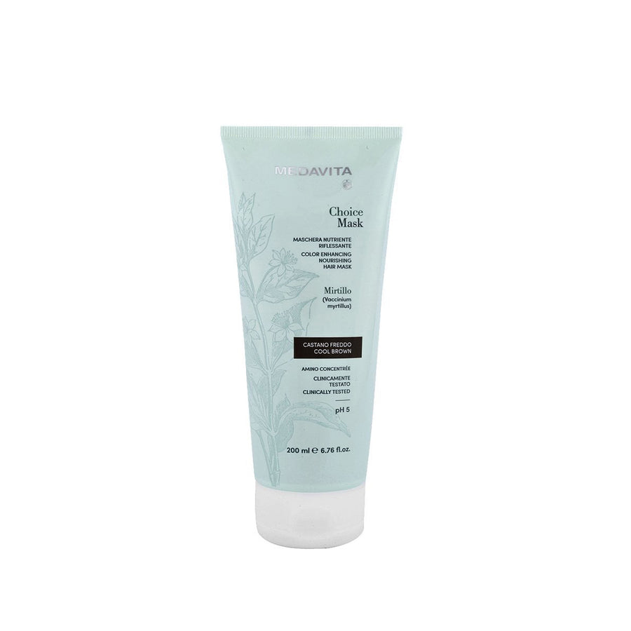 Mască colorantă Cool Brown castanie – Medavita – 200 ml
