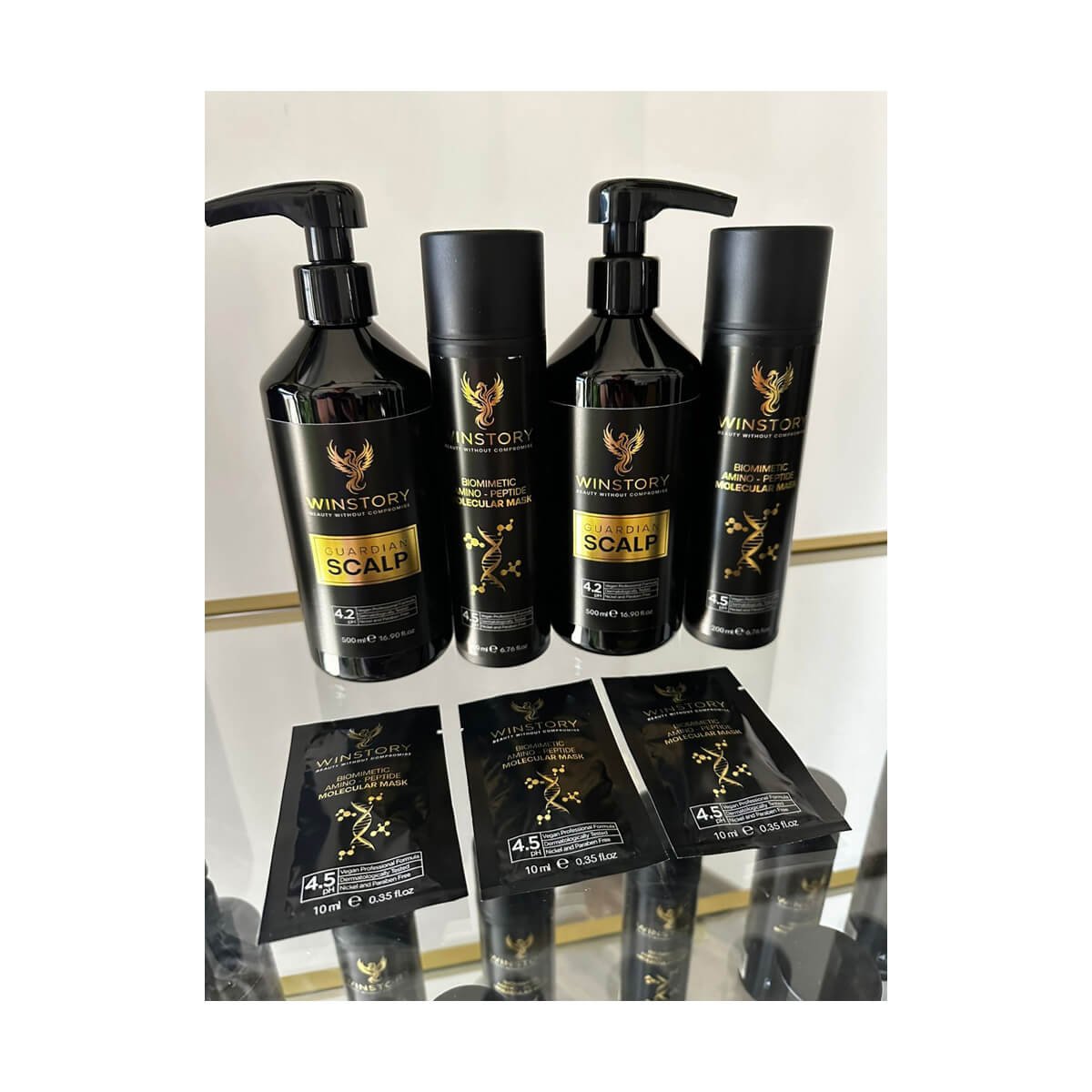 Masca de par moleculara biomimetica fara clatire (leave-in) WINSTORY, cu vit. E, stimuleaza productia de keratina, intareste firul de par,