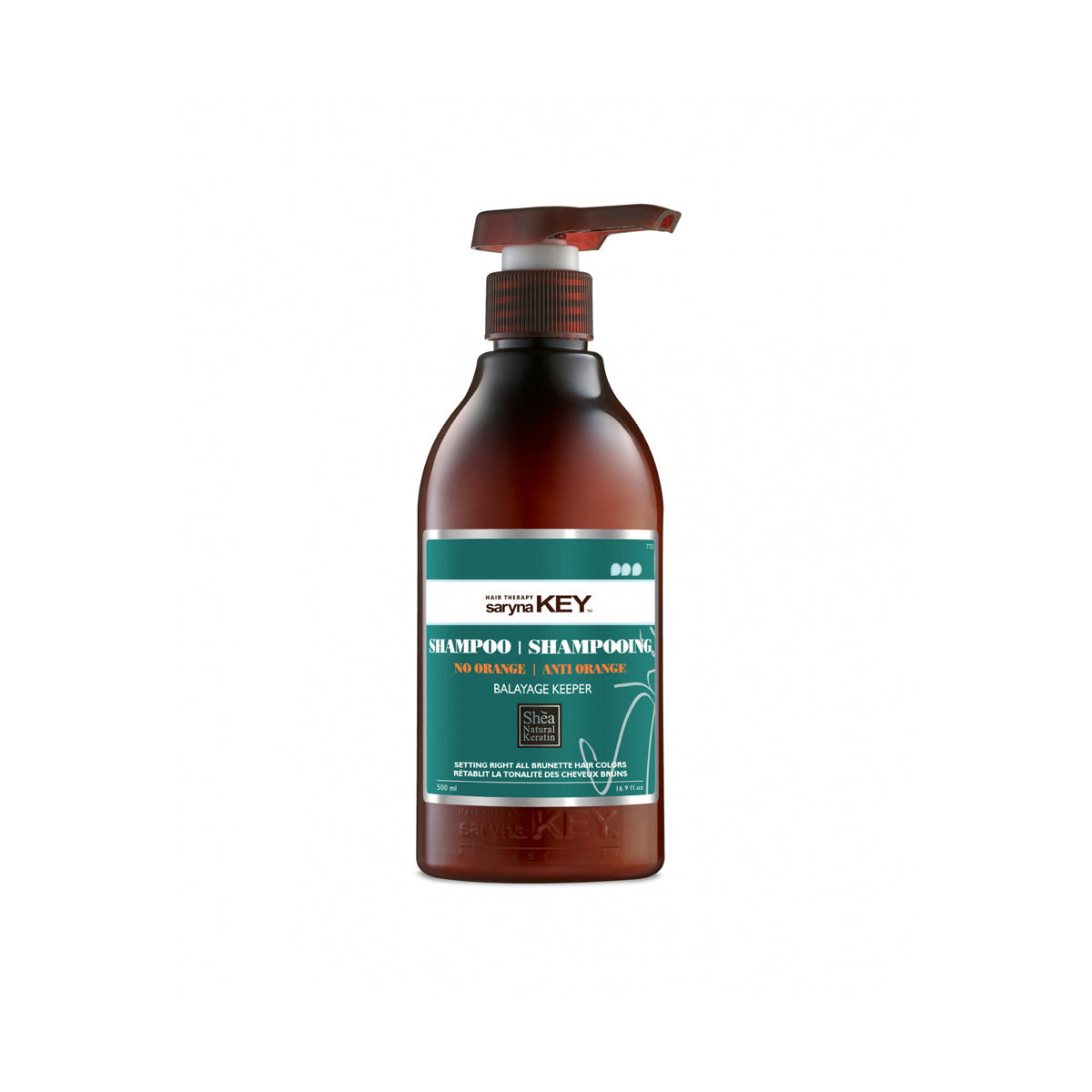 Rutină șaten fără reflexe portocalii – SARYNA KEY No Orange (2 pași) – NO ORANGE Shampoo 300 ml
