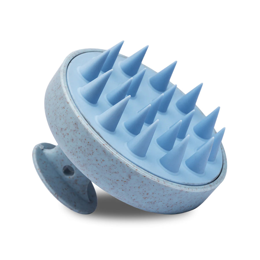 Perie pentru Masaj Scalp - material Silicon — Culoare Albastru