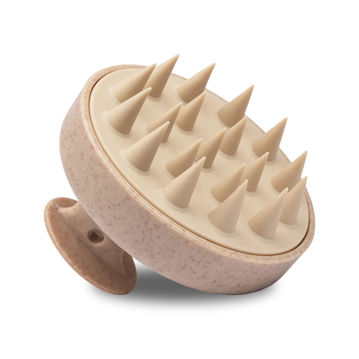 Perie pentru Masaj Scalp - material Silicon — Culoare Bej