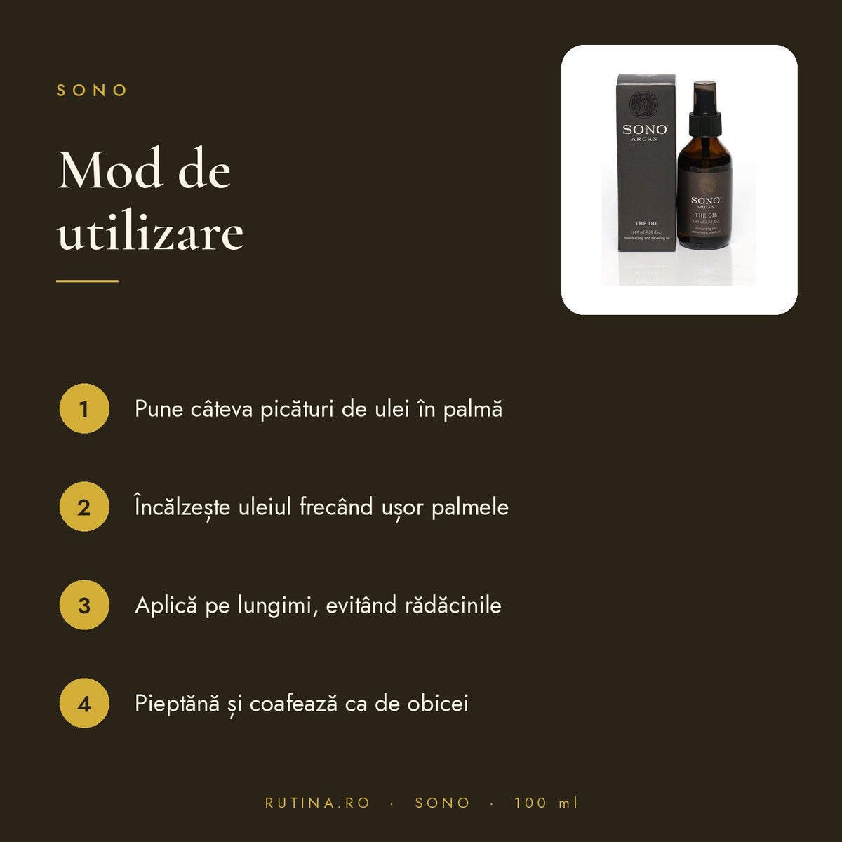 Ulei de Argan SONO – 100 ml