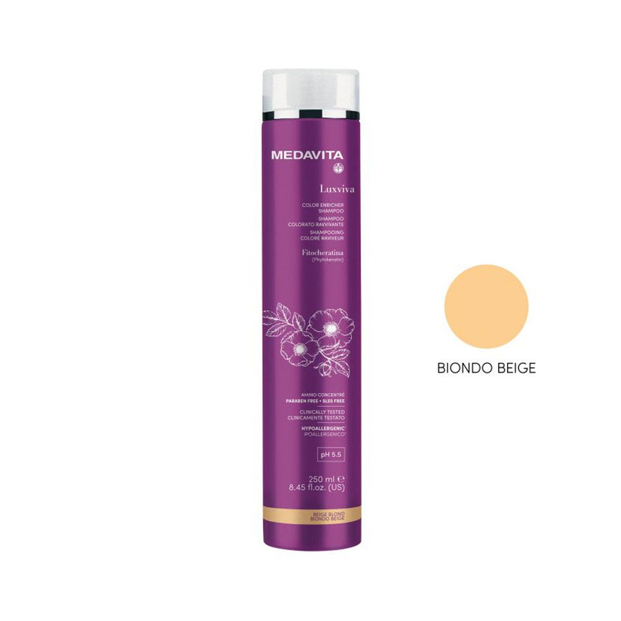 Șampon cu pigment bej Luxviva Color Care – Medavita – 250 ml