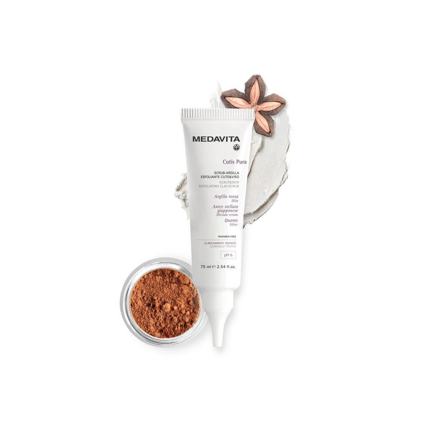 Scrub scalp Cutis Pura cu argilă roșie și cuarț – Medavita – 75 ml
