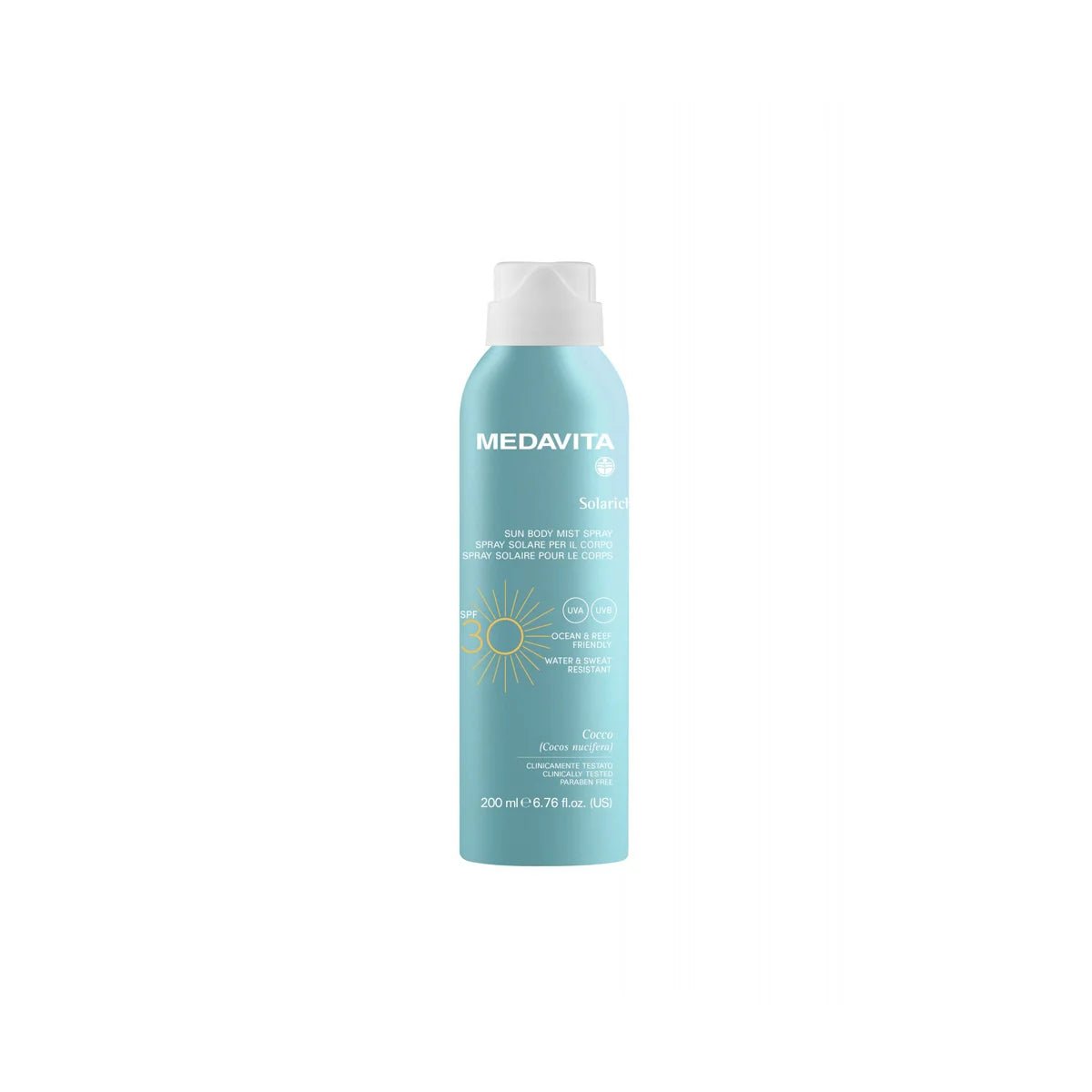 Spray Protecție Solară pentru Corp și Scalp SPF 30 - 200ML - SOLARICH MEDAVITA - RUTINA.roSpray Protecție Solară pentru Corp și Scalp SPF 30 - 200ML - SOLARICH MEDAVITARUTINA.roRUTINA.ro