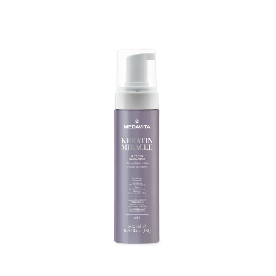 Spumă antifrizz cu keratină Keratin Miracle – Medavita – 200 ml