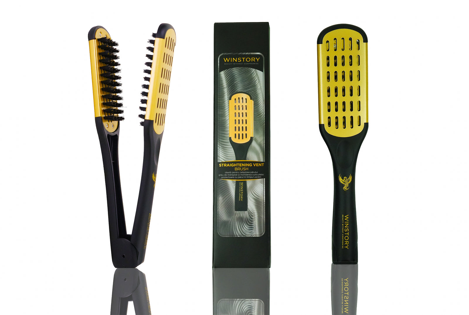 Straightening Vent Brush Winstory – perie cu ventilatie pentru indreptarea si uscarea parului poros