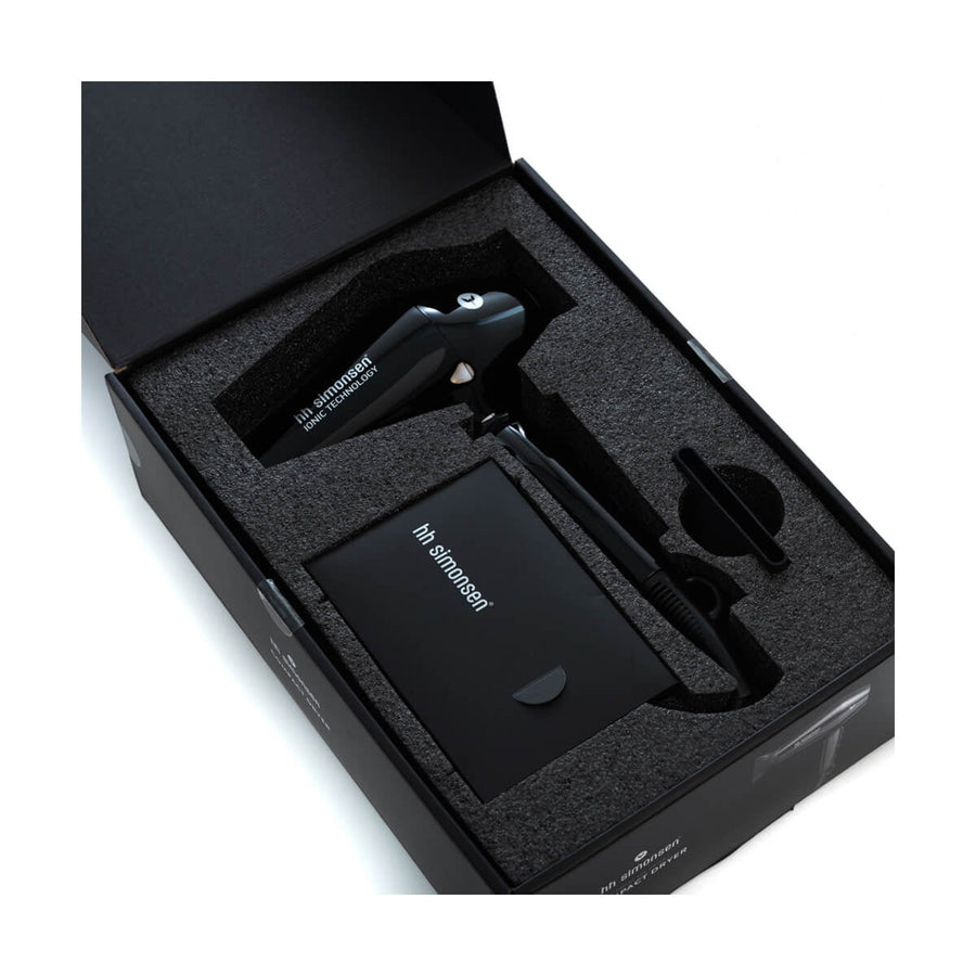 Uscător de păr Compact Dryer Black – HH Simonsen